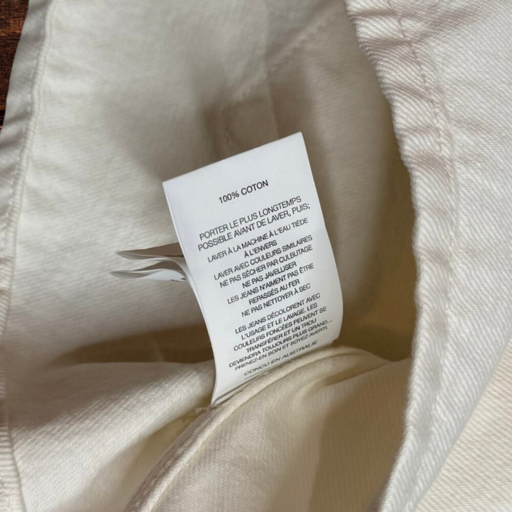Rolla's Dusters High Rise Slim Button Fly Denim Shorts Vintage White Size 27 - Picture 5 of 10